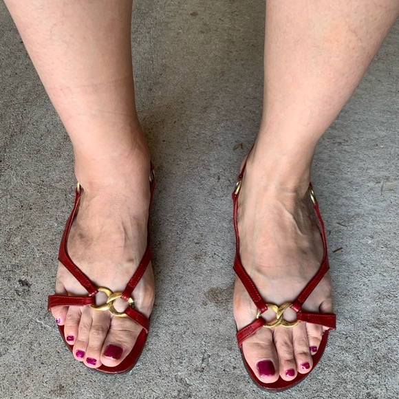 Matt Bernson Red Sandals - Picture 5 of 8